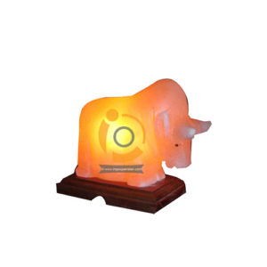 Himalayan Bull Fighter Shape Salt Lamp