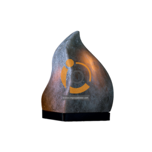 Himalayan Grey Flame Shape Salt Lamp