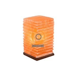 Himalayan Lined Rectangular Shape Salt Lamp