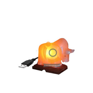 Himalayan Salt Bull Fighter Shape Mini Usb Lamp