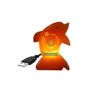 Himalayan Salt Dolphin Shape Mini Usb Lamp