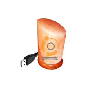 Himalayan Salt Half Cut Cylinder Shape Mini Usb Lamp