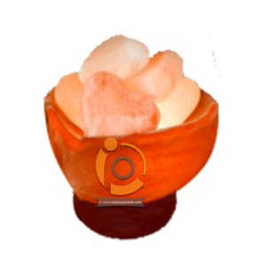 Himalayan Salt Heart Shape With Heart Stone Fire Bowl
