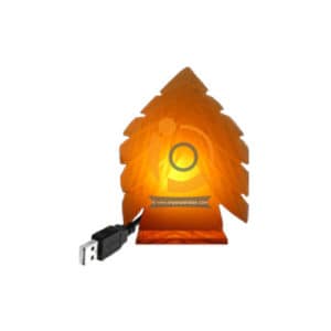 Himalayan Salt Tree Leaf Shape Mini Usb Lamp