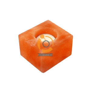 Himalayan Square Shape One Hole Salt Tea Light