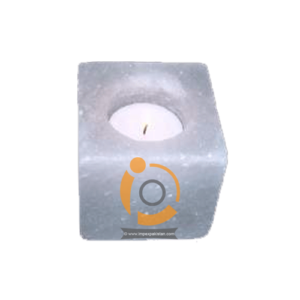 Himalayan Square Shape White Candle Holder