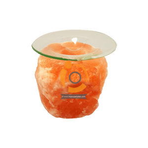 Himalayan Salt Cube With Dish Small Oil Burner