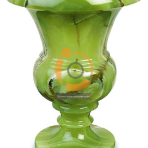 OnyxMarble Bottom Round Shape Flower Vase