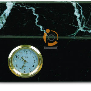 OnyxMarble Business Card Clock