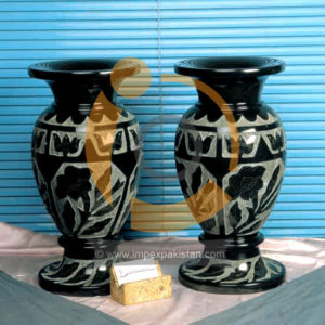 OnyxMarble Carving Flower Vase