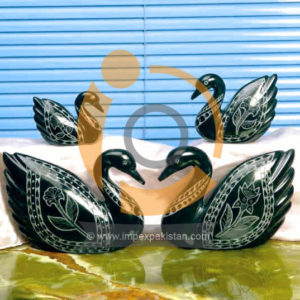 OnyxMarble Carving Swan