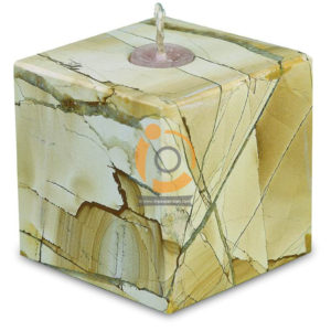 OnyxMarble Cube Shape Candle Holder