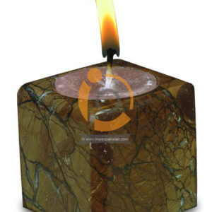 OnyxMarble Cube Shape Candle Holder