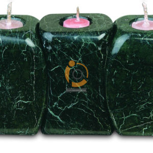 OnyxMarble Curved Candle Holder 3 Pieces Set