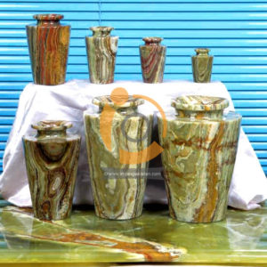 OnyxMarble Decorative Set Large Flower Vase