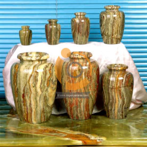 OnyxMarble Decorative Set Large Flower Vase