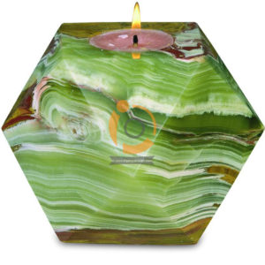 OnyxMarble Diamond Shape Candle Holder