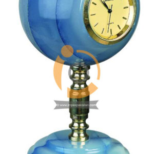 OnyxMarble Globe Shape Colored Patchwork Clock