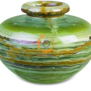 OnyxMarble Half Round Shape Flower Vase