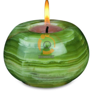 OnyxMarble Oval Shape Tealight Candle Holder