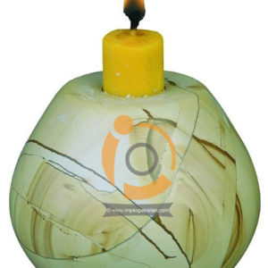 OnyxMarble Pear Shape Tealight Candle Holder