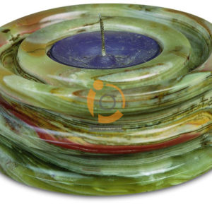 OnyxMarble Round Shape Candle Holder