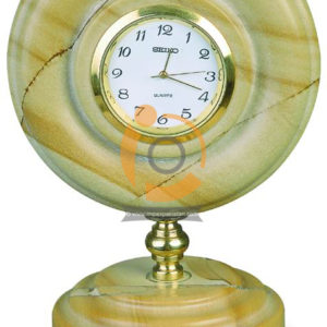 OnyxMarble Round Shape Stand Clock