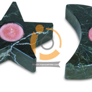 OnyxMarble Star Moon Candle Holder