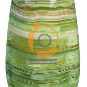 OnyxMarble Tapered Cylinder Shape Flower Vase