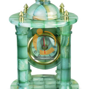 OnyxMarble Temple Colored Patchwork Clock